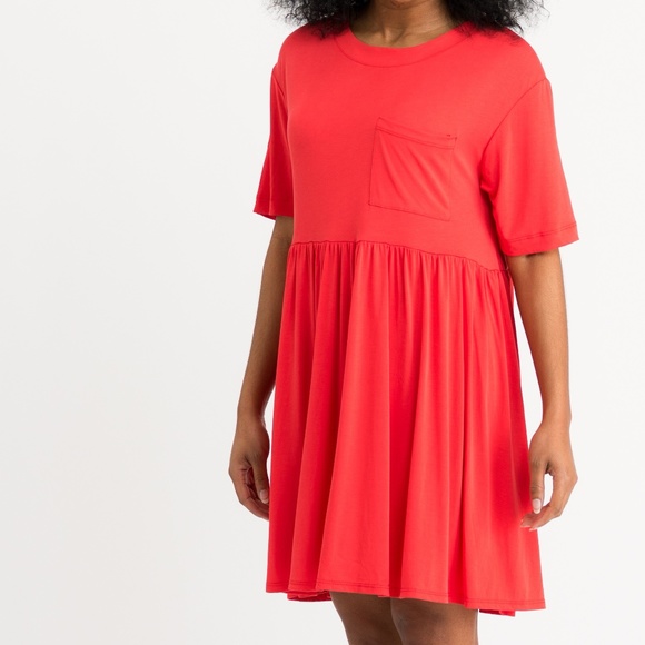 Mini Dress Kahlo Coral - Picture 3 of 5